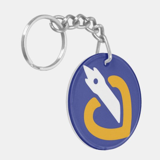 Acrylklep noord zonder calais 2 sleutelhanger (Voorkant Links)