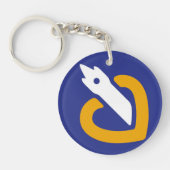 Acrylklep noord zonder calais 2 sleutelhanger (Voorkant)