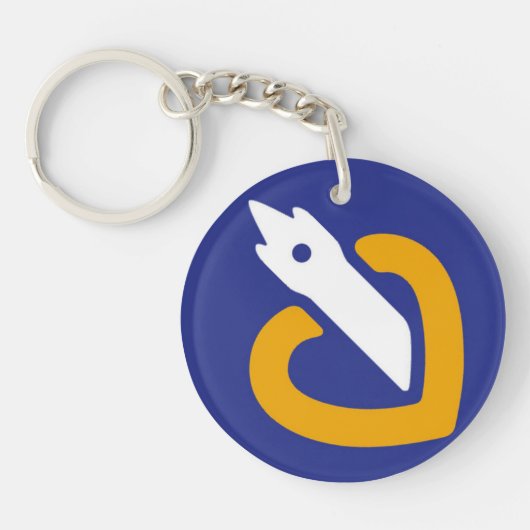 Acrylklep noord zonder calais 2 sleutelhanger (Voorkant)