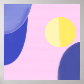 Acrylkleuren abstracte kunst poster (Voorkant)