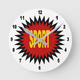 Acrylklok aan de muur, SPORT-Ronde Ronde Klok