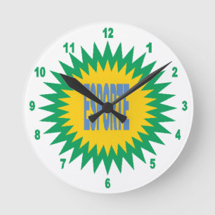 Acrylklok aan de wand, Ronde Medium ESPORTE Klok