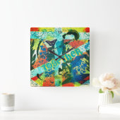 Acrylklok met gezamenlijke kunst vierkante klok (Huis)