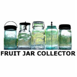 Acrylknobbel van Vintage Mason Jars Fotobeeldje Ornament<br><div class="desc">Foto van enkele zeldzame antiek fruitpotten. Fruit Jar Collector Merchandise voor verzamelaars van  glas Mason Canning Jars — petten,  overhemden,  laptop,  messenger bag,  sweatshirts,  koffieborstrokken,  graankom,  bierborden,  borden,  posters,  sleutelhanger en nog veel meer cadeautjes voor de verzamelaar. Surf naar finbotclub.blogspot.com voor jar en fles hobby news.</div>