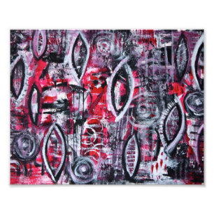 Acrylkunst in de vorm van een vaste proud foto afdruk