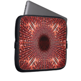 Acrylnaaldoog, koraaltinten laptop sleeve
