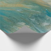 Acrylnitriet voor abstracte turkooizen cadeaupapier (Hoek)