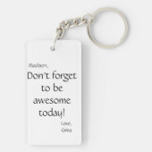 Acrylontwerp Uw eigen Sleutelhanger (achterkant)