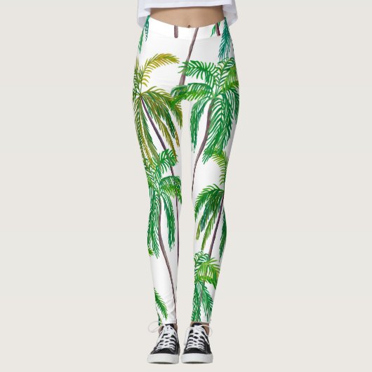 Acrylpalmen: Zomertextiel. Leggings (Voorkant)
