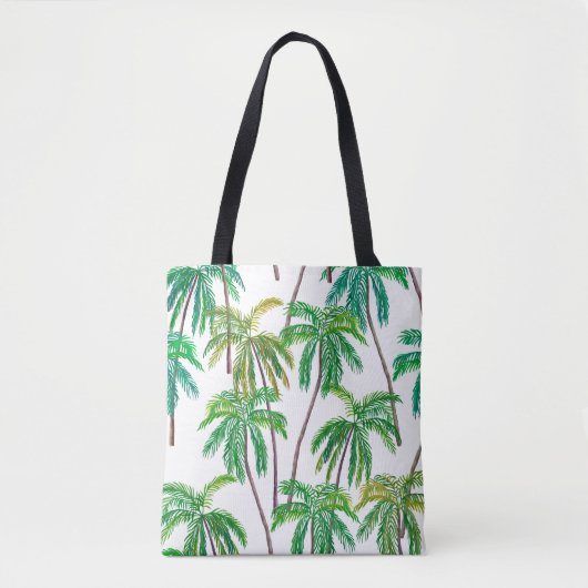 Acrylpalmen: Zomertextiel. Tote Bag (Voorkant)