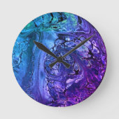 Acrylpour #24-klok ronde klok (Voorkant)