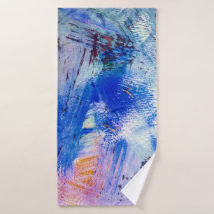 acrylrastertextuur verschillend meerkleurig mono badhanddoek