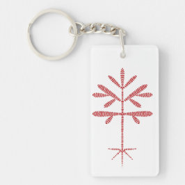 Acrylrode jonge Sleutelhanger