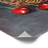 Acrylrode kersen Origineel Poster (Hoek)