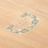 Acrylsalie Bewaar de datum van de huwelijksaankond Acryl Uitnodigingen (Laagn)