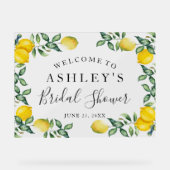 Acrylschild Lemon Bruilofts Bruidsshower Welkom Acryl Bord (Voorkant)