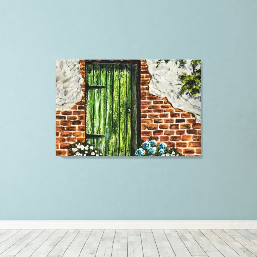 Acrylschilderij van Sian Butler Canvas Afdruk (Insitu (Houten vloer))