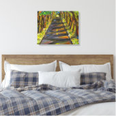 Acrylschilderij van tunnel van bomen in Kauai Canvas Afdruk (Insitu (Slaapkamer))