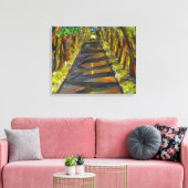 Acrylschilderij van tunnel van bomen in Kauai Canvas Afdruk (Insitu (Woonkamer))