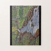 Acrylschilderijpuzzel Bergstroom Legpuzzel (Verticaal)