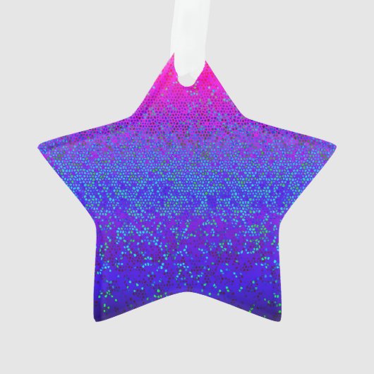 Acrylsierstof Glitter Star Dust Ornament (achterkant)