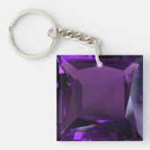 AcrylSleutelhanger Amethyst Square Sleutelhanger (Voorkant)