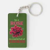 acrylsleutelhanger "BE A ROOS..." Sleutelhanger (achterkant)