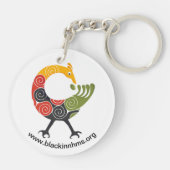 AcrylSleutelhanger, cirkel (dubbelzijdig) Sleutelhanger (Achterkant)