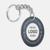 AcrylSleutelhanger, cirkel (dubbelzijdig) Sleutelhanger (Voorkant Links)