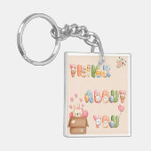 Acrylsleutelhanger | Denk aan Jou Sleutelhanger (Voorkant Links)