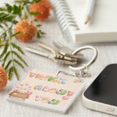 Acrylsleutelhanger | Denk aan Jou Sleutelhanger (Voorkant Rechts)