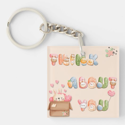 Acrylsleutelhanger | Denk aan Jou Sleutelhanger (Voorkant)