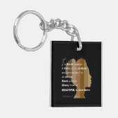 Acrylsleutelhanger "Ebony Woman" Sleutelhanger (Voorkant Links)