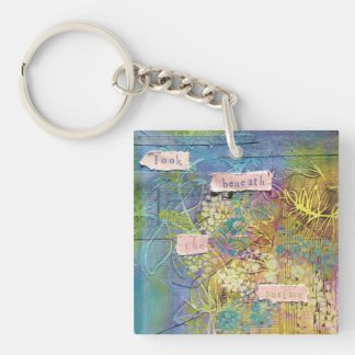 Acrylsleutelhanger - Kijk onder het oppervlak Sleutelhanger