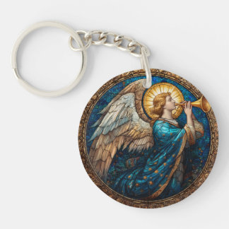 Acrylsleutelhanger met engelontwerp sleutelhanger