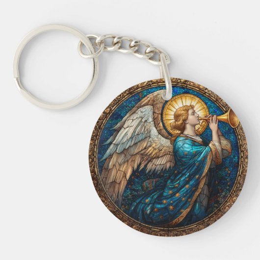 Acrylsleutelhanger met engelontwerp sleutelhanger (Voorkant)