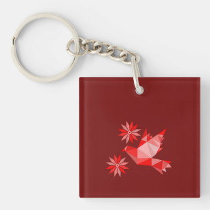 AcrylSleutelhanger met mooie ART Sleutelhanger