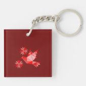 AcrylSleutelhanger met mooie ART Sleutelhanger (Achterkant)