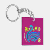 AcrylSleutelhanger met mooie ART Sleutelhanger (Voorkant Links)