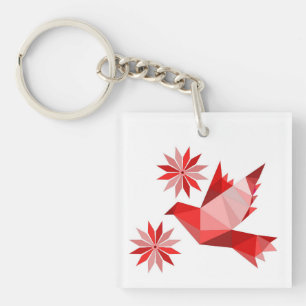 AcrylSleutelhanger met mooie ART Sleutelhanger