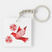 AcrylSleutelhanger met mooie ART Sleutelhanger (Achterkant)