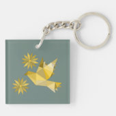 AcrylSleutelhanger met mooie ART Sleutelhanger (Achterkant)