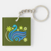 AcrylSleutelhanger met mooie ART Sleutelhanger (Achterkant)