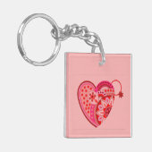 AcrylSleutelhanger met mooie ART Sleutelhanger (Voorkant Links)