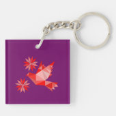 AcrylSleutelhanger met mooie ART Sleutelhanger (Achterkant)
