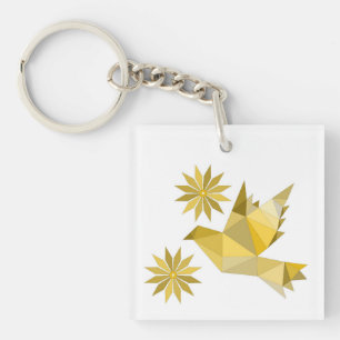 AcrylSleutelhanger met mooie ART Sleutelhanger