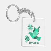 AcrylSleutelhanger met mooie ART Sleutelhanger (Voorkant Links)