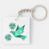 AcrylSleutelhanger met mooie ART Sleutelhanger (Achterkant)