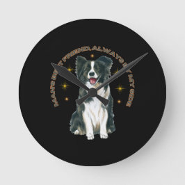 AcrylSleutelhanger Ronde Klok