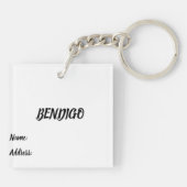 AcrylSleutelhanger Sleutelhanger (Achterkant)